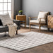 Rhea Ivory Washable Wool Rug For Cozy Living Spaces