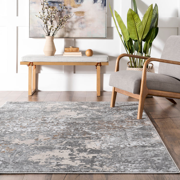 Ricki Grey Mottled Abstract Area Rug 160x230 cm