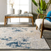 Ricki Light Grey Mottled Abstract Area Rug 152x244 cm