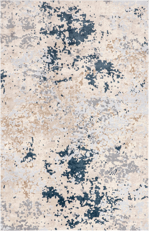 Ricki Light Grey Mottled Abstract Area Rug 152x244 cm