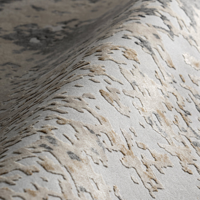 Ricki Mottled Abstract Area Rug 140 x 200 cm Beige