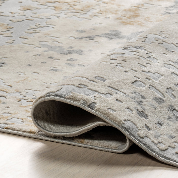 Ricki Mottled Abstract Area Rug 140 x 200 cm Beige