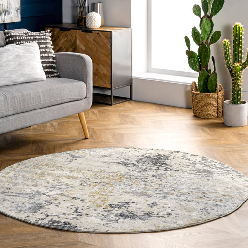 Ricki Mottled Abstract Area -matto 152 cm beige