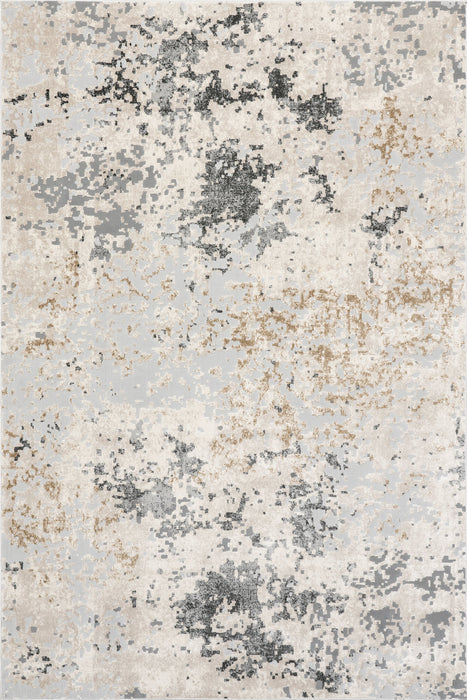 Ricki gevlekt abstract vloerkleed 160x230 cm beige