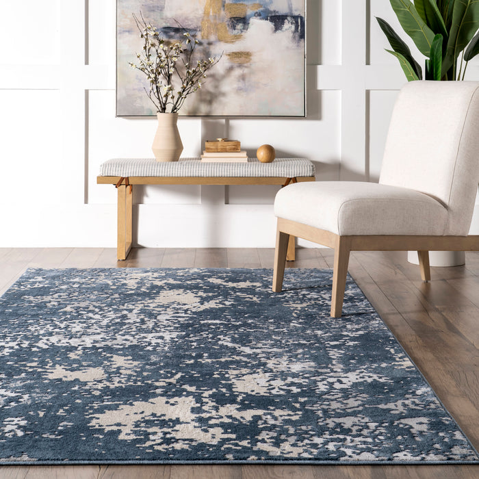 Ricki Mottled Blue Area Rug 150x240 cm