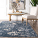 Ricki Mottled Blue Area Rug 150x240 cm
