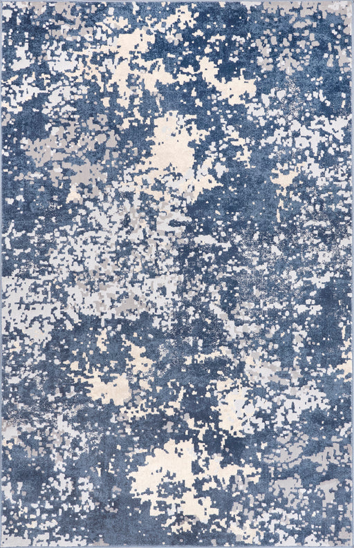 Ricki gemêleerd blauw vloerkleed 150x240 cm