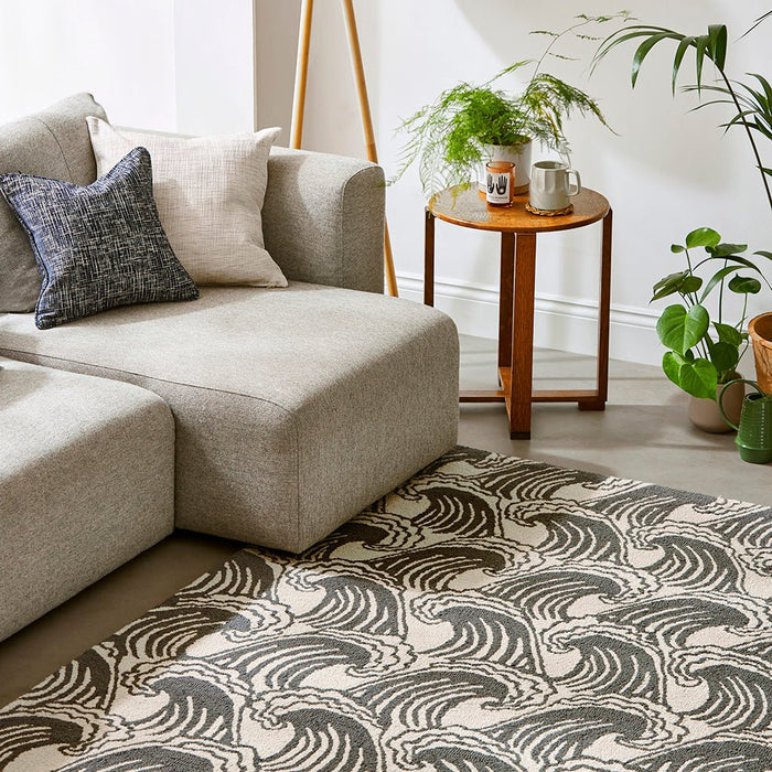 Ride The Wave Liquorice 125605 Rug