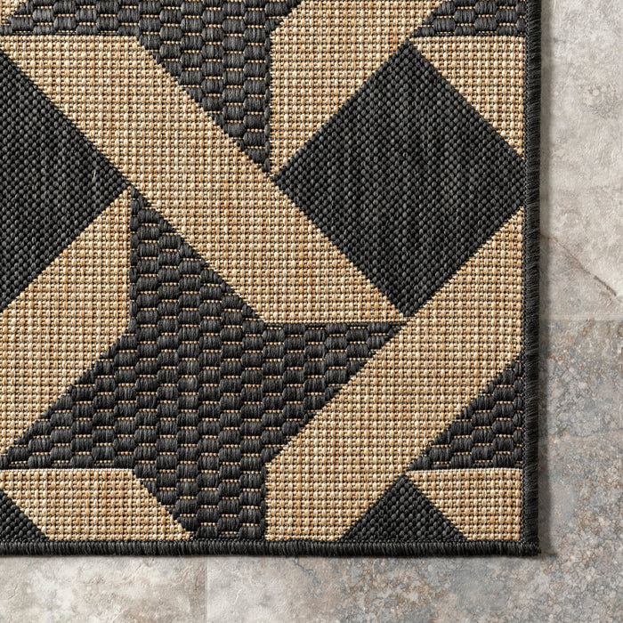 Rika Pinwheel Trellis Rug 90x150 cm Dark Grey