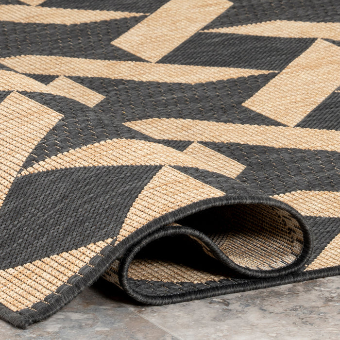 Rika Pinwheel Trellis Rug 90x150 cm Dark Grey