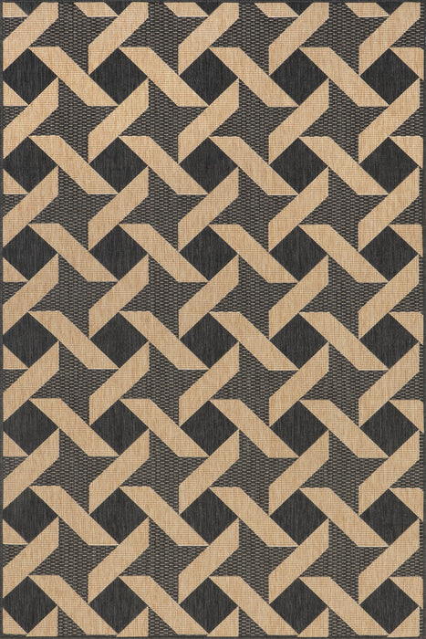 Rika Pinwheel Trellis Rug 90x150 cm Dark Grey