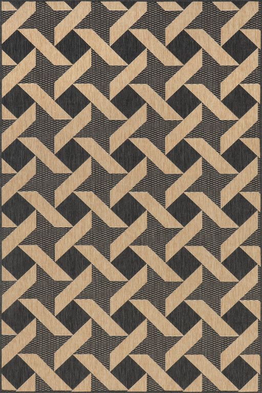 Rika Pinwheel Trellis Rug 90x150 cm Dark Grey