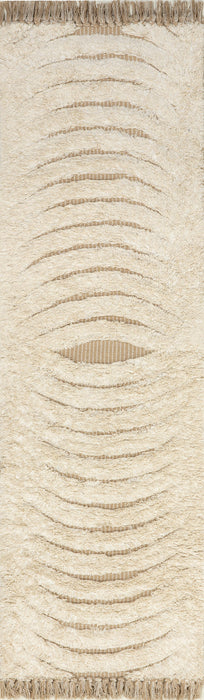 Riley Cream Shag Area Rug For Modern Interiors