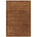 Rise Modern Plain Hand-Carved High-Density Heavyweight Hi-Low Border Wool&Viscose Rust Rug