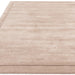 Rise Modern Plain Hand-Carved High-Density Heavyweight Hi-Low Border Wool&Viscose Sand Rug