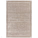 Rise Modern Plain Hand-Carved High-Density Heavyweight Hi-Low Border Wool&Viscose Sand Rug