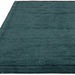 Rise Modern Plain Hand-Carved High-Density Heavyweight Hi-Low Border Wool&Viscose Teal Rug