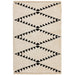 Rocco RC03 Modern Moroccan Berber Soft Plush Boho Shaggy Cream Rug