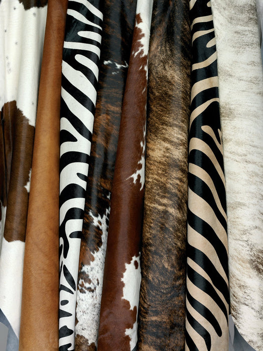 Rodeo Zebra Print White Hide Rug