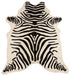 Rodeo Zebra Print White Hide Rug