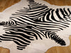 Rodeo Zebra Print White Hide Rug