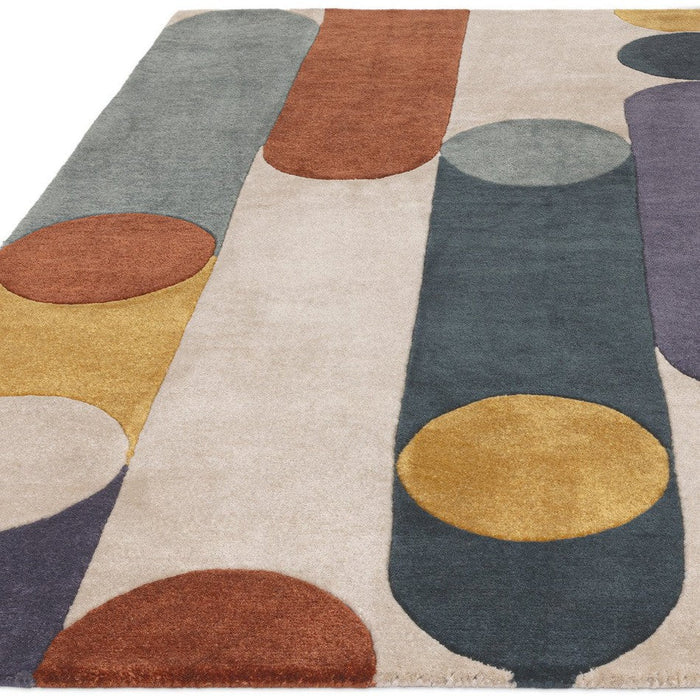 Romy 07 Morse Modern Abstract Hand-Woven Eco-Friendly Recycled Soft-Touch Multicolour Rug