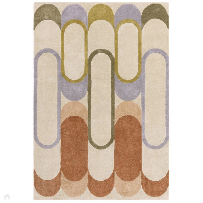 Romy 09 Module Modern Abstract Hand-Woven Eco-Friendly Recycled Soft-Touch Pastel Multicolour Rug