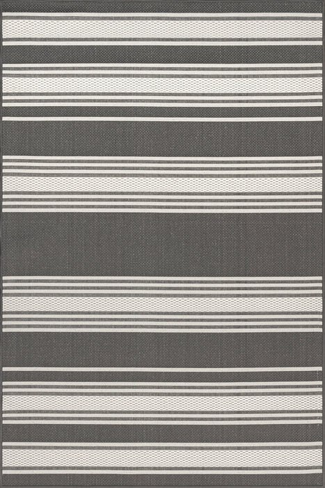 Romy Striped Weather-Resistant Indoor Outdoor Rug 150x240 cm