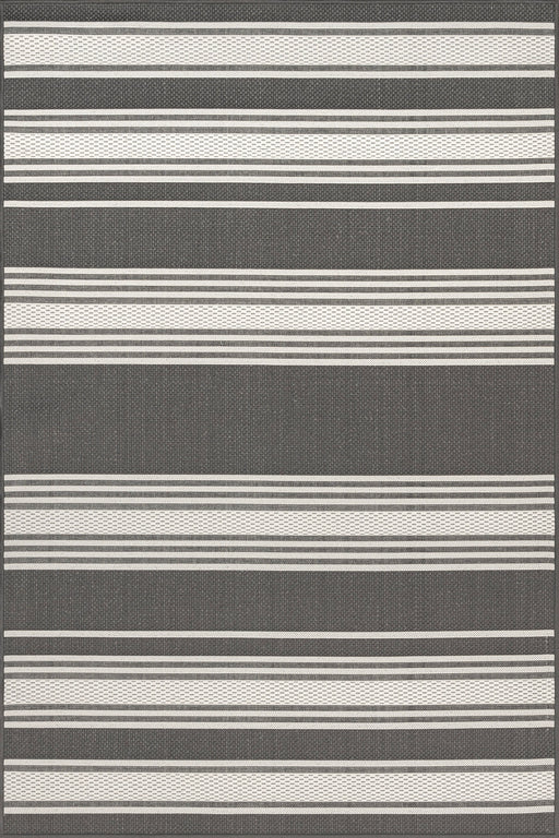 Romy Striped Weather-Resistant Indoor Outdoor Rug 150x240 cm