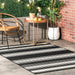 Romy Striped Weather-Resistant Indoor Outdoor Rug 152x244 cm