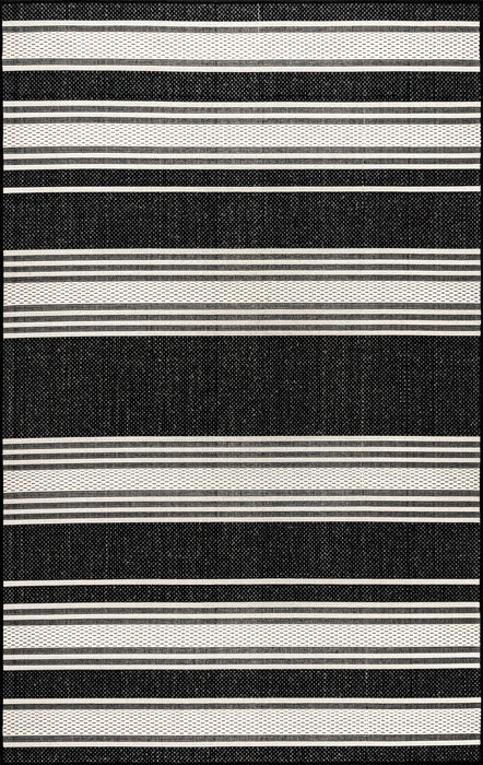 Romy Striped Weather-Resistant Indoor Outdoor Rug 152x244 cm