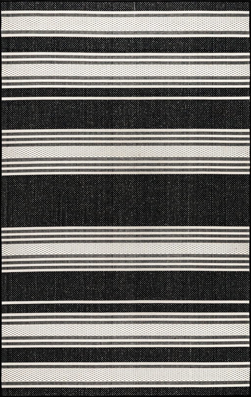 Romy Striped Weather-Resistant Indoor Outdoor Rug 152x244 cm