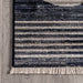 Rosemary Striped Grey Area Rug 160Cm X 230Cm