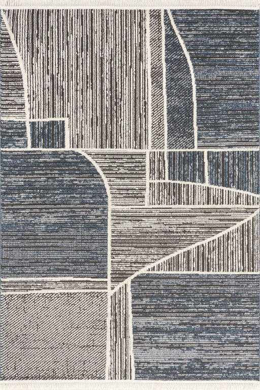 Roslyn Light Grey Area Rug with Textured Weave 160x230 cm