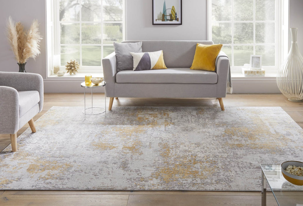 Rossa Ros03 Silver Gold Rug