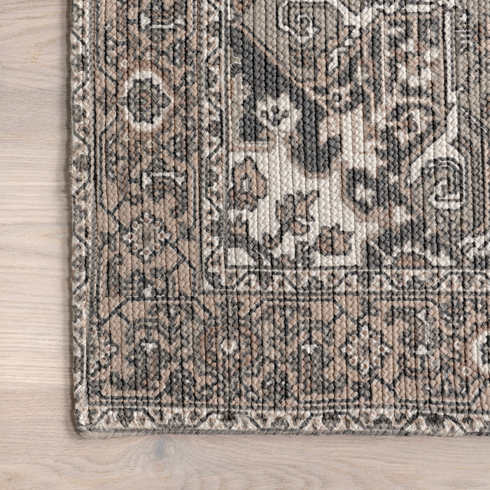 Rowena Braided Indoor Outdoor Rug 120x180 cm Grey