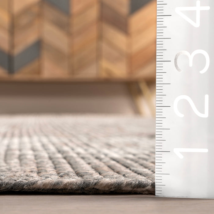 Rowena Braided Indoor Outdoor Rug 120x180 cm Grey