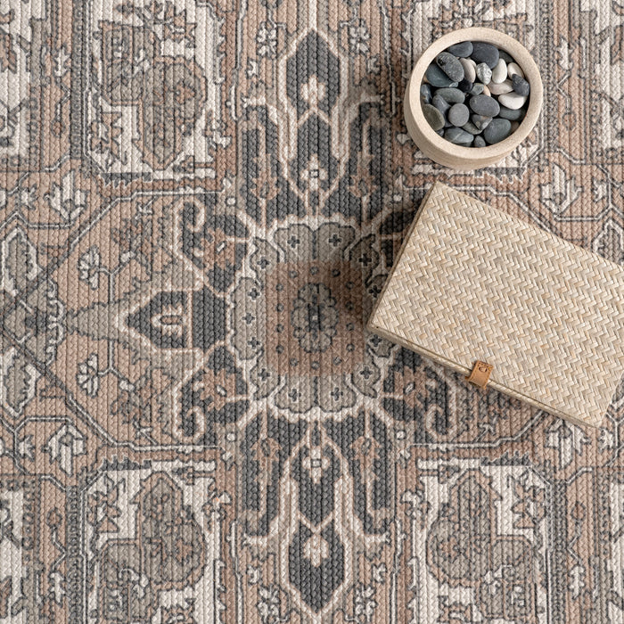 Rowena Braided Indoor Outdoor Rug 120x180 cm Grey