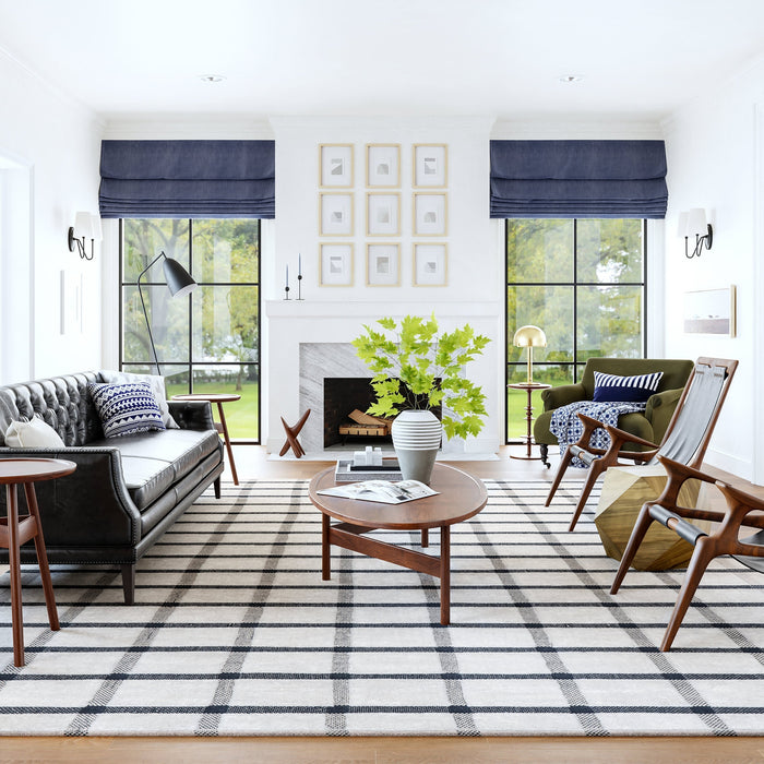 Rowena Handwoven Wool Rug in Ivory