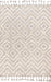 Roxanna Ivory Diamond Shag Area Rug 140x200 cm