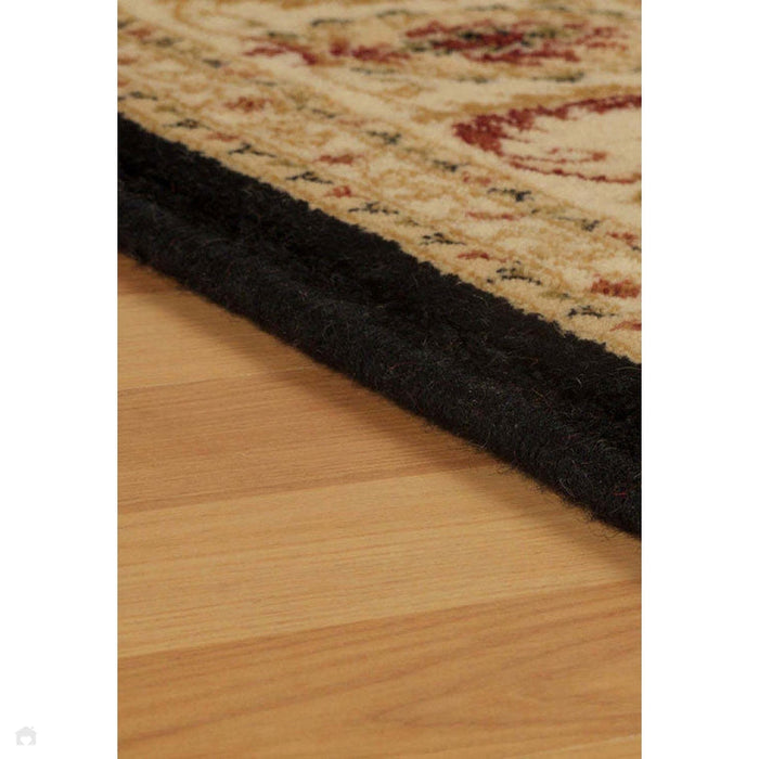 Royal Classic Traditional Wool 636 B Black/Beige Rug