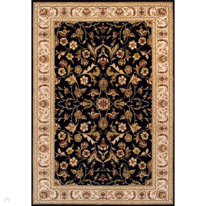 Royal Classic Traditional Wool 636 B Black/Beige Rug