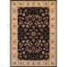 Royal Classic Traditional Wool 636 B Black/Beige Rug