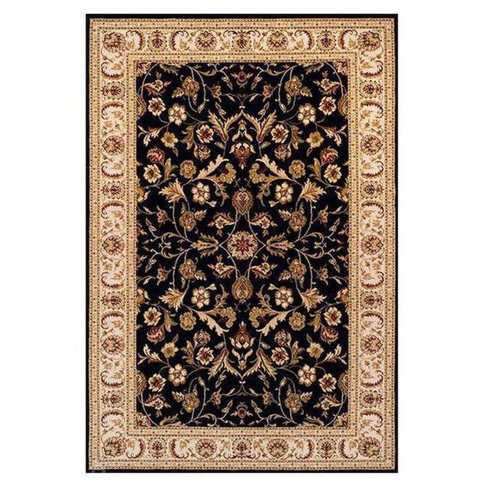 Royal Classic Traditional Wool 636 B Black/Beige Rug