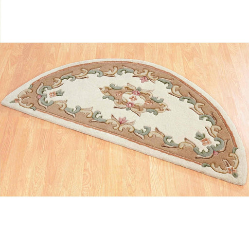 Royal Cream Beige Half Moon Half-Moon Rug