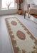 Royal Cream Rose Runner Rug