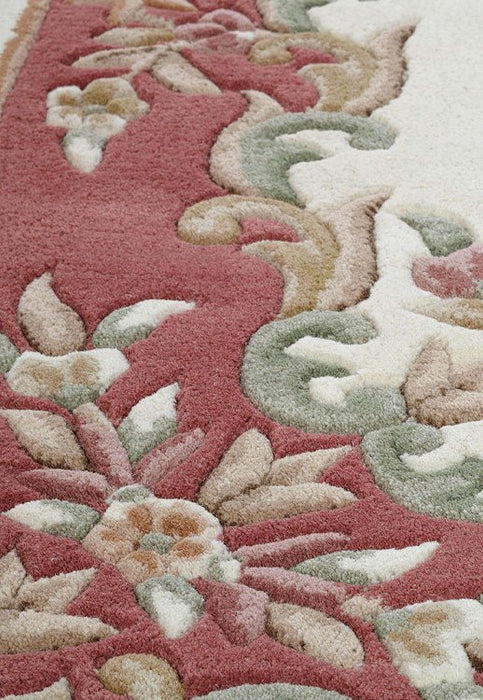 Royal Cream Rose Runner Rug