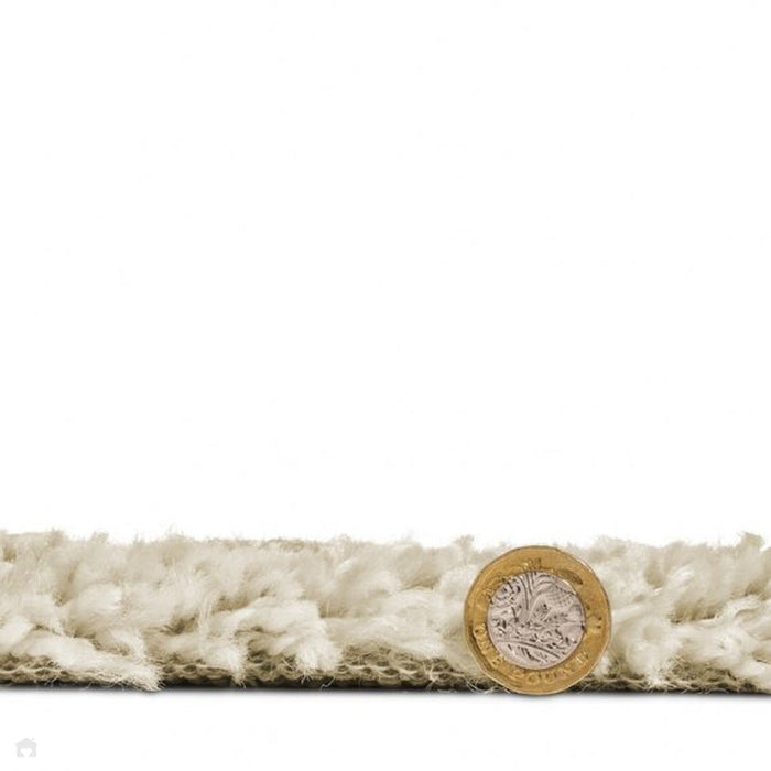 Royal Nomadic 5413 Tappeto moderno geometrico con diamanti morbido peluche Boho Shaggy crema/grigio