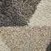 Royal Nomadic 7611 Modern Geometric Soft Plush Boho Shaggy Beige/Grey Rug