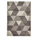 Royal Nomadic 7611 Modern Geometric Soft Plush Boho Shaggy Grey Rug